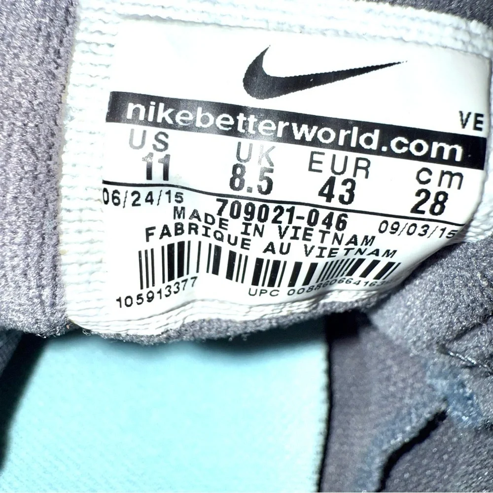 Nike Gray and Turquoise Sneakers